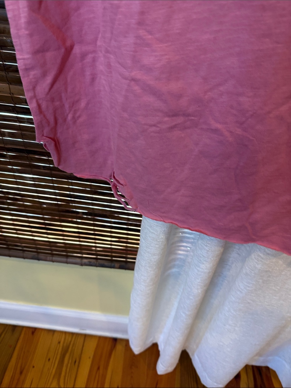 Relaxed Pink Short-Sleeve Tee with Pocket - Picture 6 of 7